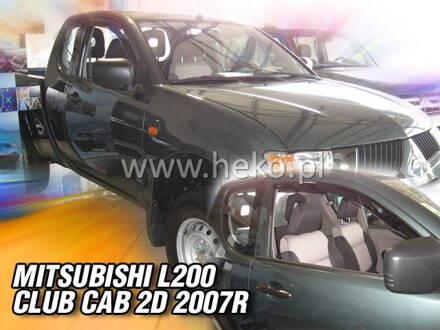 Deflektory Heko - Mitsubishi L-200 Club Cab 2006-2015