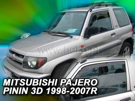 Deflektory Heko - Mitsubishi Pajero Pinin 3-dverový 1998-2004