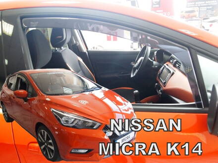 Deflektory Heko - Nissan Micra K14 5-dverový od 2017