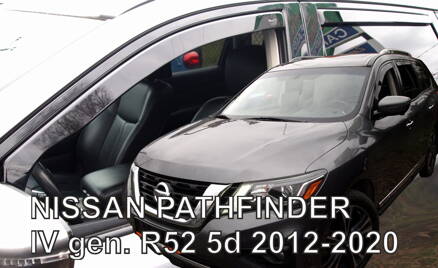 Deflektory Heko - Nissan Pathfinder 2012-2020 (so zadnými)