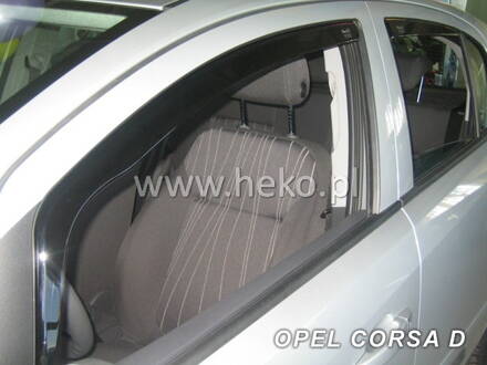 Deflektory Heko - Opel Corsa D 5-dverový 2006-2014 (so zadnými)