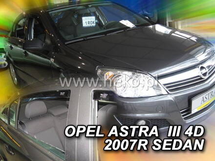 Deflektory Heko - Opel Astra H Sedan 2004-2014 (so zadnými)