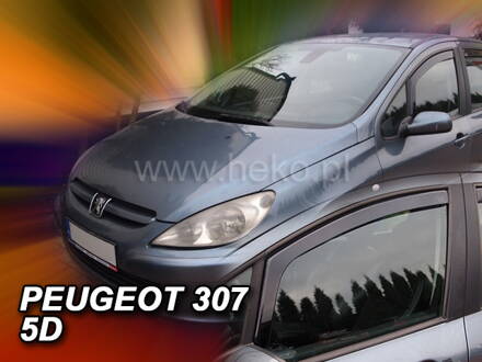 Deflektory Heko - Peugeot 307 5-dverový od 2001
