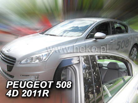 Deflektory Heko - Peugeot 508 Sedan od 2011 (so zadnými)