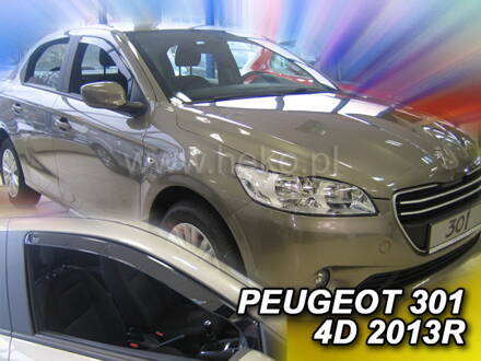 Deflektory Heko - Peugeot 301 od 2013