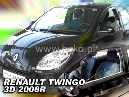 Deflektory Heko - Renault Twingo 3-dverový 2008-2014