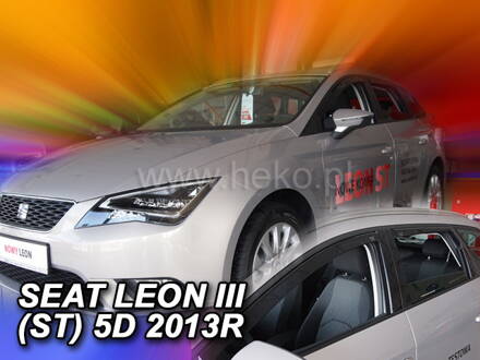 Deflektory Heko - Seat Leon ST 2014-2020 (so zadnými)