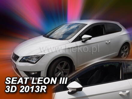 Deflektory Heko - Seat Leon 3-dverový 2013-2020