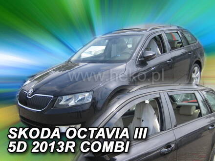 Deflektory Heko - Škoda Octavia III Combi 2013-2020 (so zadnými)