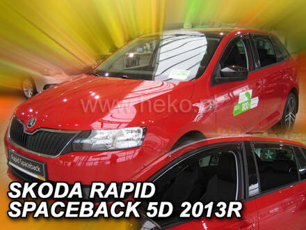 Deflektory Heko - Škoda Rapid Spaceback od 2012 (so zadnými)