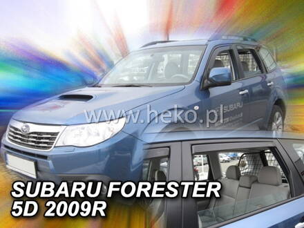 Deflektory Heko - Subaru Forester SH 5D od 2007 (so zadnými)