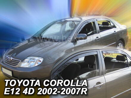 Deflektory Heko - Toyota Corolla Sedan 2002-2007 (so zadnými)