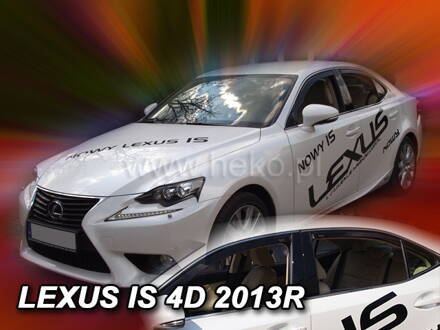 Deflektory Heko - Lexus IS III 4-dverový od 2013 (so zadnými)