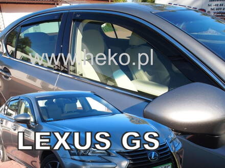 Deflektory Heko - Lexus GS 250 od 2016 (so zadnými)