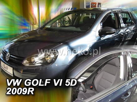 Deflektory Heko - VW Golf VI 5-dverový Hatchback 2008-2012