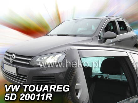 Deflektory Heko - VW Touareg 2010-2018 (so zadnými)