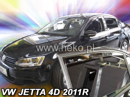 Deflektory Heko - VW Jetta od 2011 (so zadnými) 