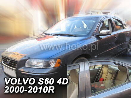 Deflektory Heko - Volvo S60 2000- 2010 (so zadnými)