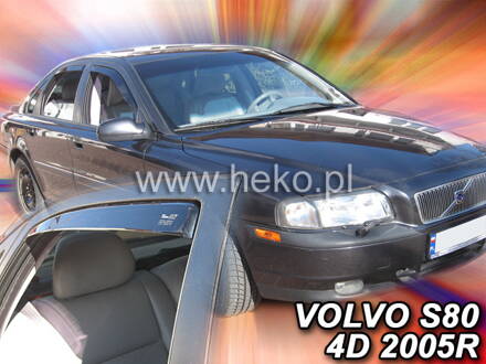 Deflektory Heko - Volvo S80 1998-2009 (so zadnými)