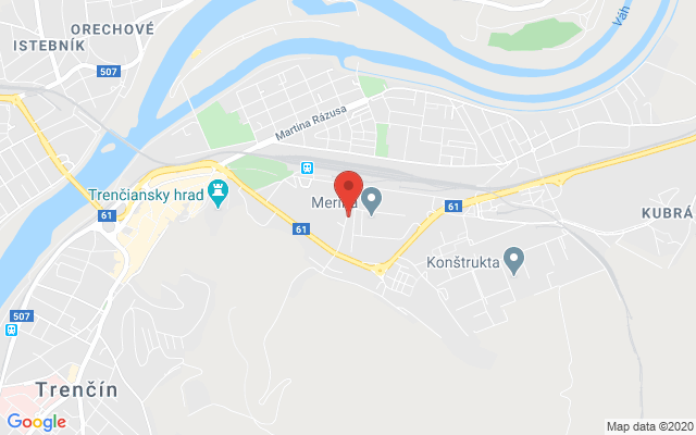 Google map: Kukučínova 3 Trenčín